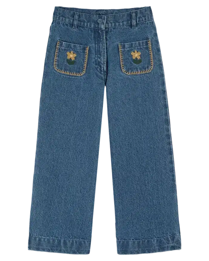 Emile et Ida Geborduurde denimbroek AA063A