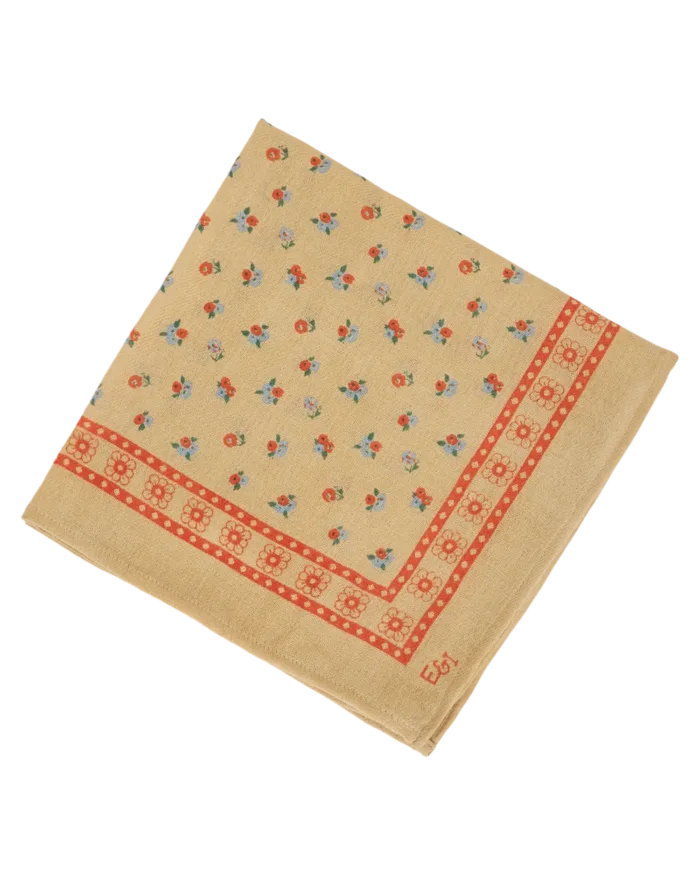 Emile et Ida Shawl Beige 50 x 50 cm