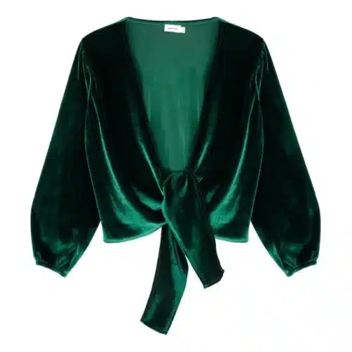 Jacky Sue Jazz Wrap Top Emerald