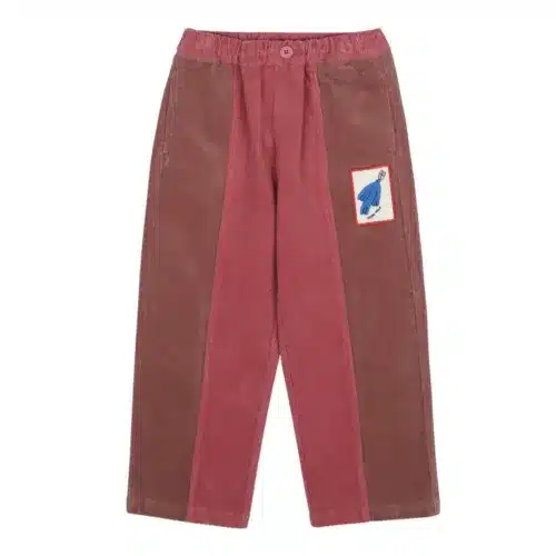 Jelly Mallow Bird Corduroy Pants Pink