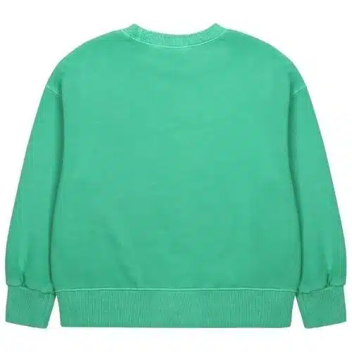 Jelly Mallow Flowers Pigment Sweatshirt Green4