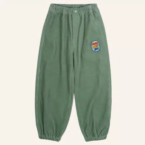 Jelly Mallow Friends Lettering Corduroy Pants