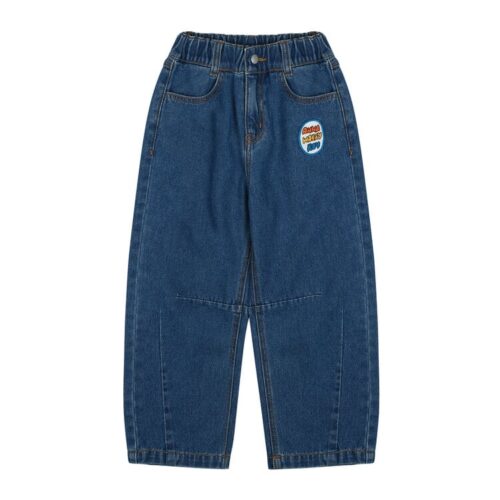 Jelly Mallow Friends Lettering denim pants