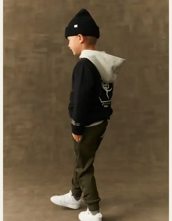 Les Deux Washington Sweatshirt Kids Black Light Ivory4