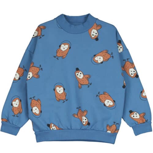 Lotie Sweatshirt Owls Blue