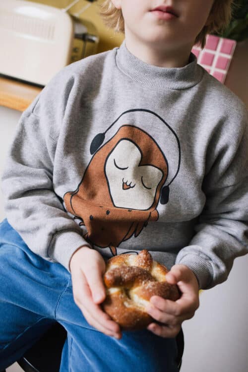 Lotiekids Sweatshirt Owl Grey Melange2