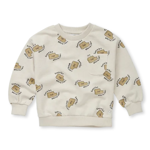 Sproet & Sprout Sweatshirt pocket cookies print