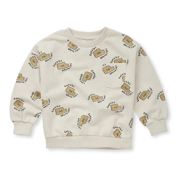 Sproet & Sprout Sweatshirt pocket cookies print