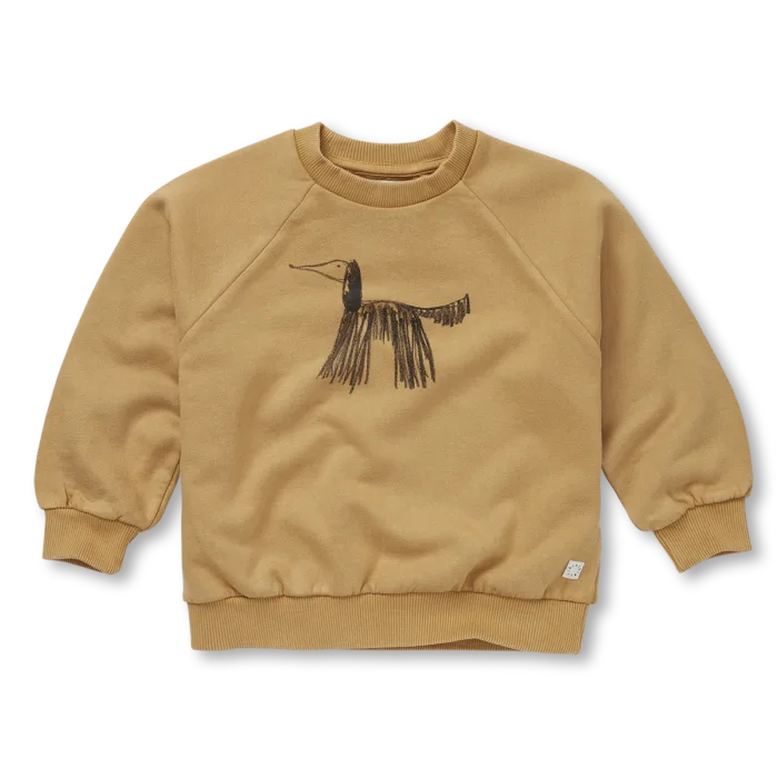 Sproet & Sprout Sweatshirt raglan dog Light Mustard