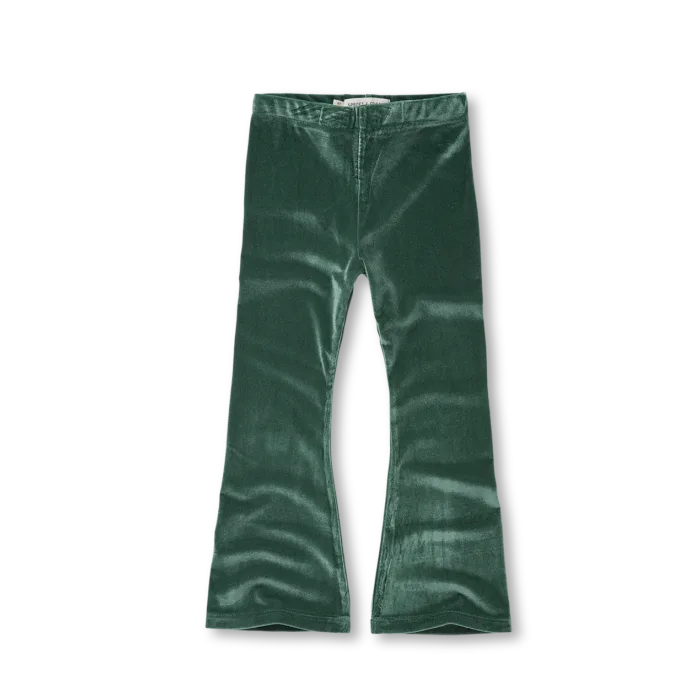 Sproet & Sprout Flare pants velvet green