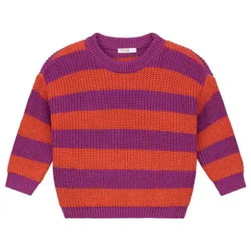 Yuki Stripes Knitted Sweater - Lollipop