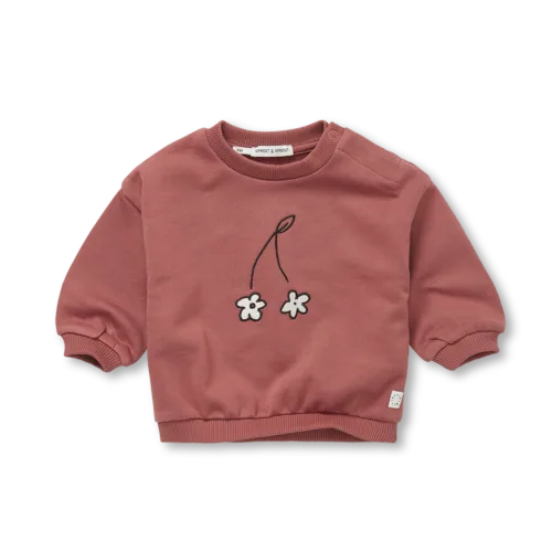 Sproet & Sprout Baby Sweatshirt cherry flower