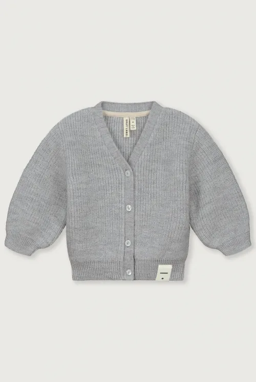 BABY-Knitted-Cardigan-Grey-melange_Front