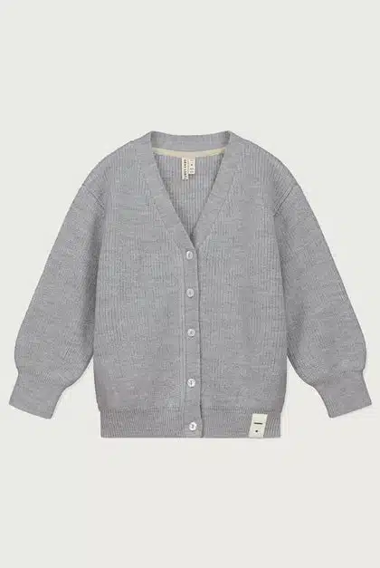 TOP142-505-Knitted-Cardigan-Grey-Melange-Front