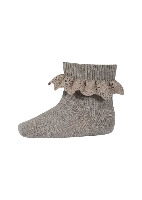 mp-denmark-lea-socks-lace-light-brown-melange-maat