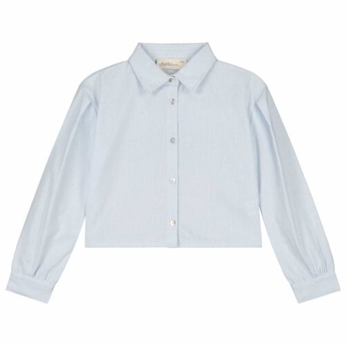 Gaby Blouse-Stripes Light Blue White_Front