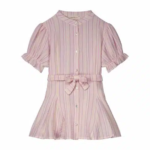 Ise Dress - Stripes Yellow_Pink_front