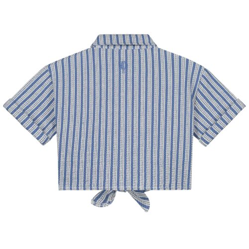 georgie-blouse stripes blue white_Back