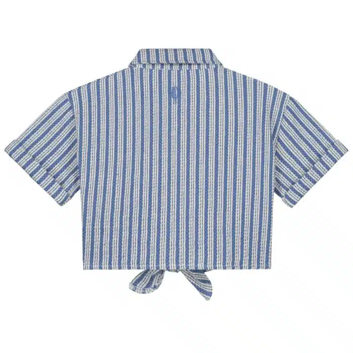 georgie-blouse stripes blue white_Back