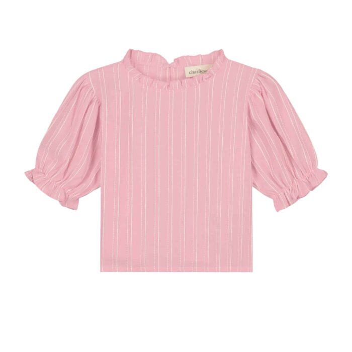 isis-top stripes pink white_Front