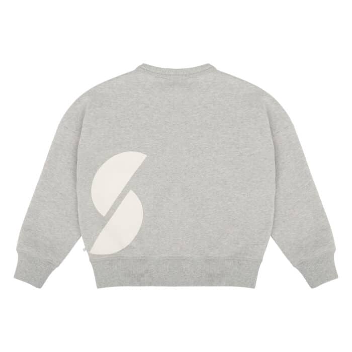 Sammy badge sweater Grey melange 2