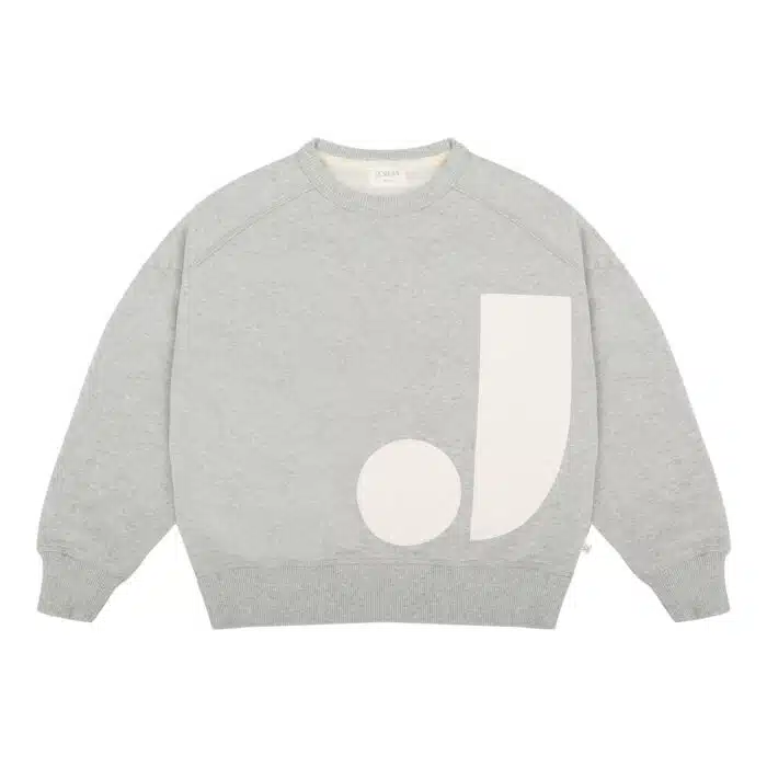 Sammy badge sweater Grey melange