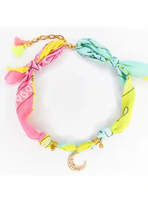 feestbeest-feestbeest-bandana-ketting-groen-blauw
