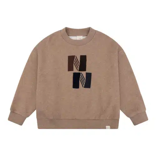 BOYS - Oversized sweater brown melange NN - 4S3A3968