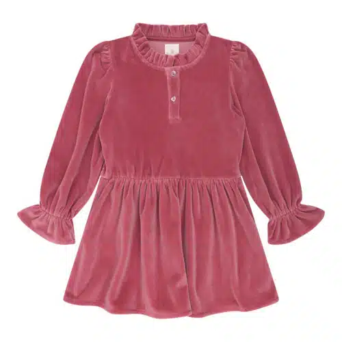 Madee dress rose velvet - 4S3A4062