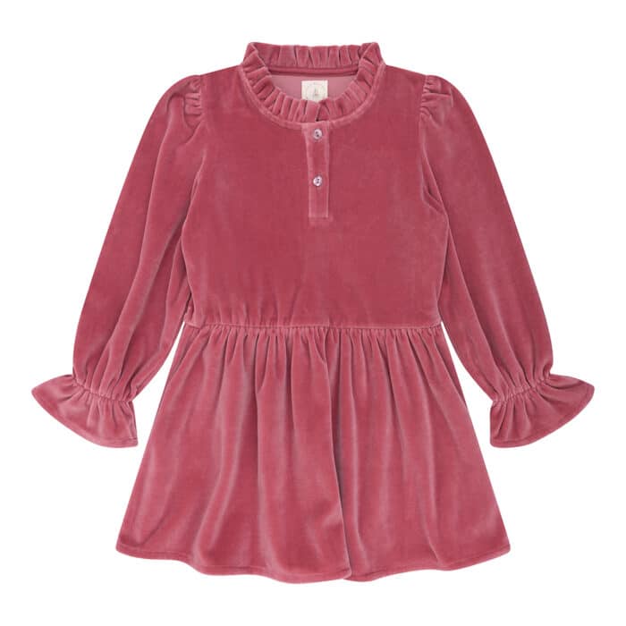Madee dress rose velvet - 4S3A4062