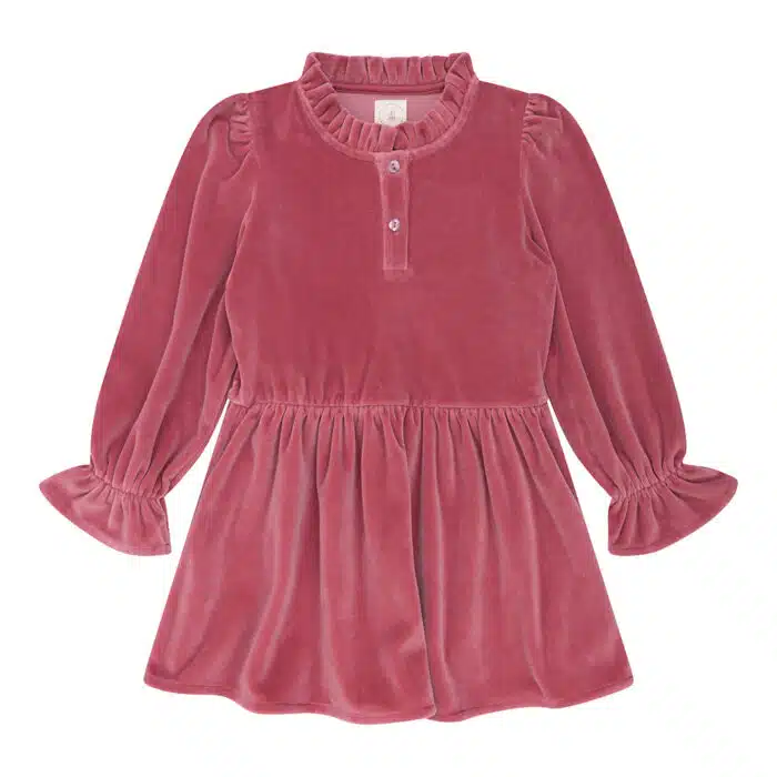 Madee dress rose velvet - 4S3A4062