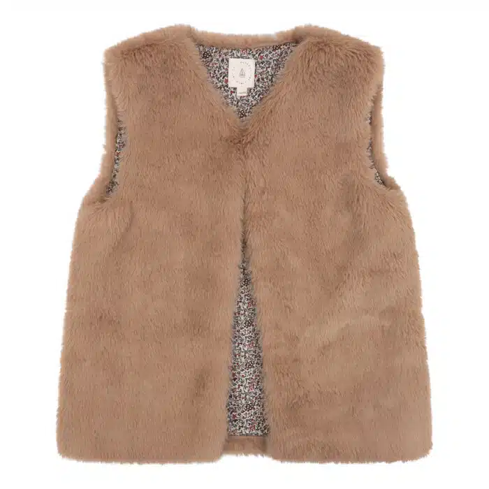 Mikki gillet fluffy brown - 4S3A4028
