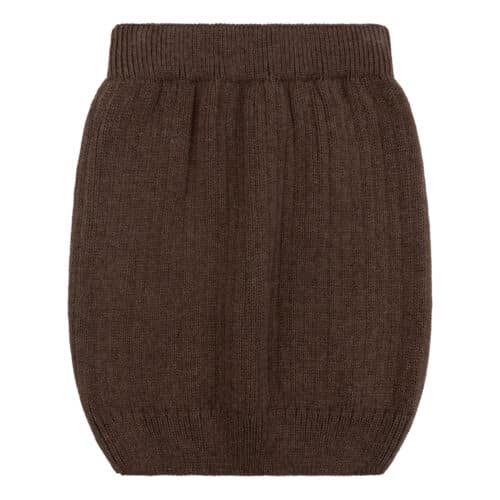 Mikki knitted skirt brown - 4S3A4029