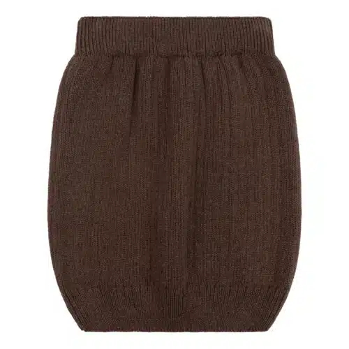 Mikki knitted skirt brown - 4S3A4029