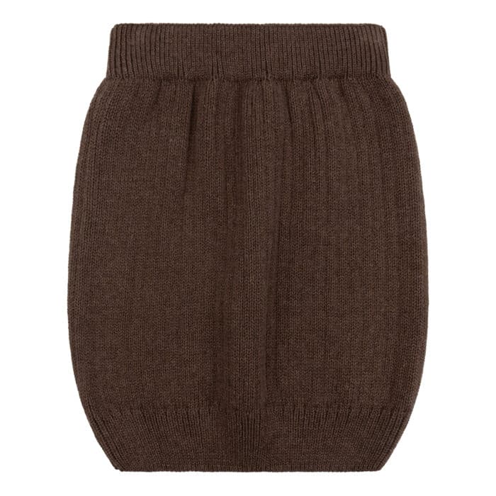 Mikki knitted skirt brown - 4S3A4029