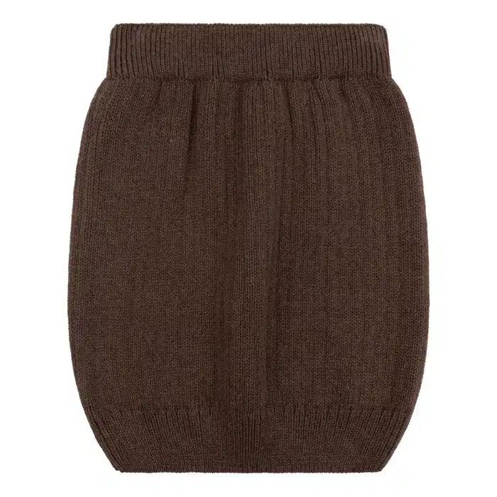 Mikki knitted skirt brown - 4S3A4029