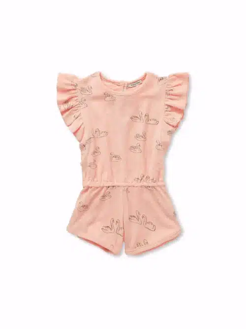 RufflejumpsuitswanprintBlushpinkprimary