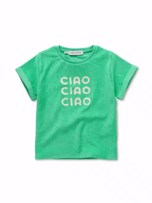 Terry T-shirt ciao Jade green primary