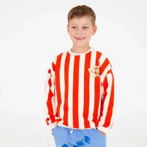 lotiekids-sweatshirt-lotie-pool-party-red-stripes