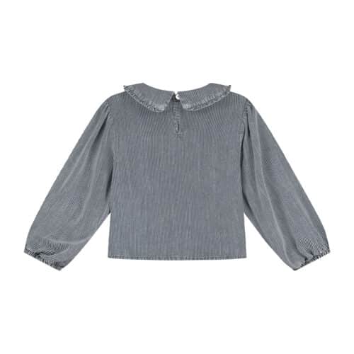 Nila Blouse Blue White Stripes