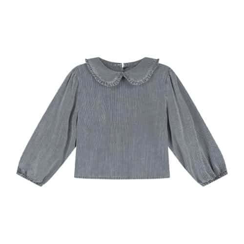 Nila Blouse Blue White Stripes2